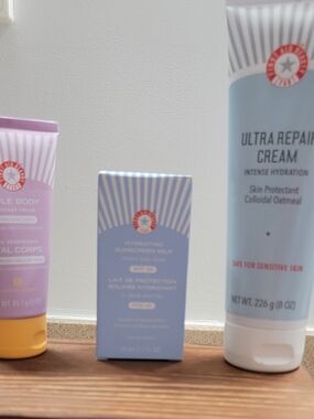 First Aid Beauty FAB Bundle: Ultra Repair Cream, Deodorant + Sunscreen
